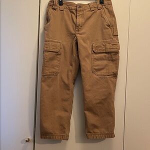 Duluth Trading Co Tan Cargo Pants Fire Hose Material